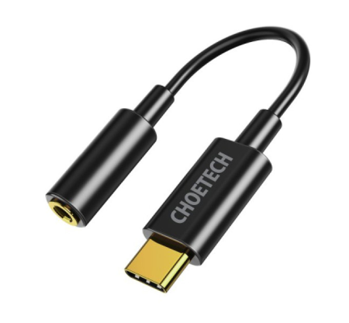 Choetech Адаптер Choetech AUX003-BK, Type-C - стерео-аудіо 3.5 mm