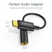 Choetech Адаптер Choetech AUX003-BK, Type-C - стерео-аудіо 3.5 mm