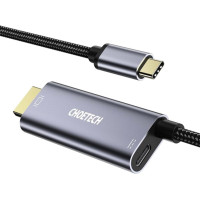 Кабель Choetech XCH-M180GY, USB-C на HDMI, 1.8м