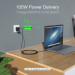 Choetech Кабель Choetech XCC-1007-V2-BK, преміум якість USB3.1 С-папа/C-папа,2 м.