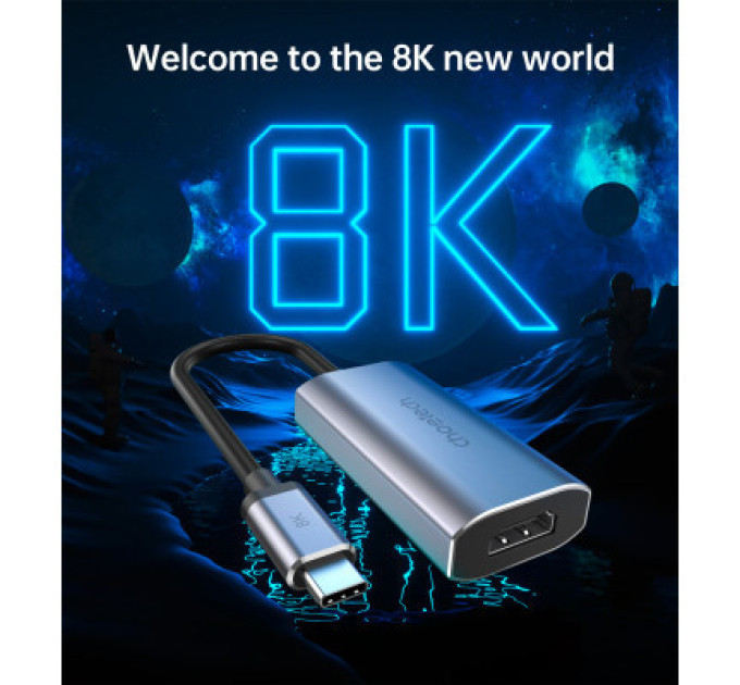 Choetech Адаптер-перехідник USB Type-C на HDMI Choetech HUB-H16-GY