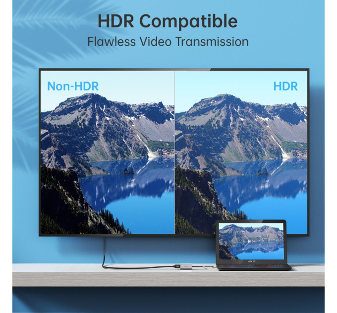 Choetech Адаптер-перехідник USB Type-C на HDMI Choetech HUB-H16-GY