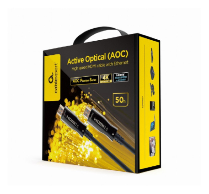 Cablexpert Кабель Cablexpert CCBP-HDMI-AOC-50M-02, HDMI V.2.0, вилка/вилка, з позолоченими контактами, 50 м