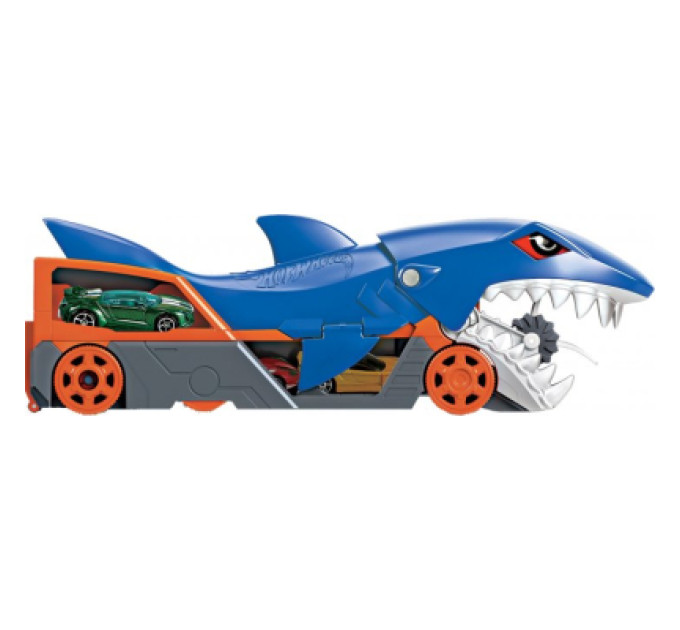 Hot Wheels Ігровий набір Hot Wheels Вантажівка-транспортер "Акуляча паща" (GVG36)