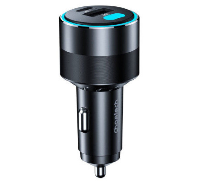 Choetech Автомобільне ЗУ TC0011-BK, 3 порти, 130Вт, QC3.0+PD, чорний