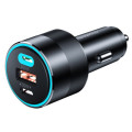 Choetech Автомобільне ЗУ TC0011-BK, 3 порти, 130Вт, QC3.0+PD, чорний