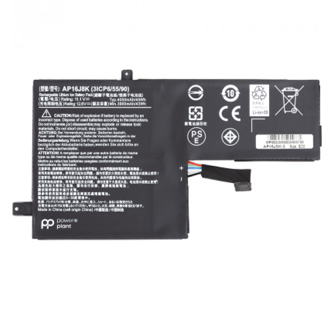 Акумулятор до ноутбука ACER Chromebook 11 C731 (AP16J5K) 11.1V 3900mAh PowerPlant (NB410644)