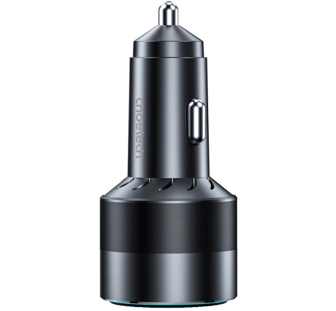 Choetech Автомобільне ЗУ TC0010-BK, 2 порти, 63Вт, QC3.0+PD, пластик, чорний