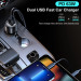 Choetech Автомобільне ЗУ TC0010-BK, 2 порти, 63Вт, QC3.0+PD, пластик, чорний