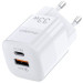 Choetech Мережевий зарядний пристрій Choetech PD5006-EU-WH, USB-A/USB-С