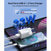 Choetech Мережевий зарядний пристрій Choetech PD5006-EU-WH, USB-A/USB-С