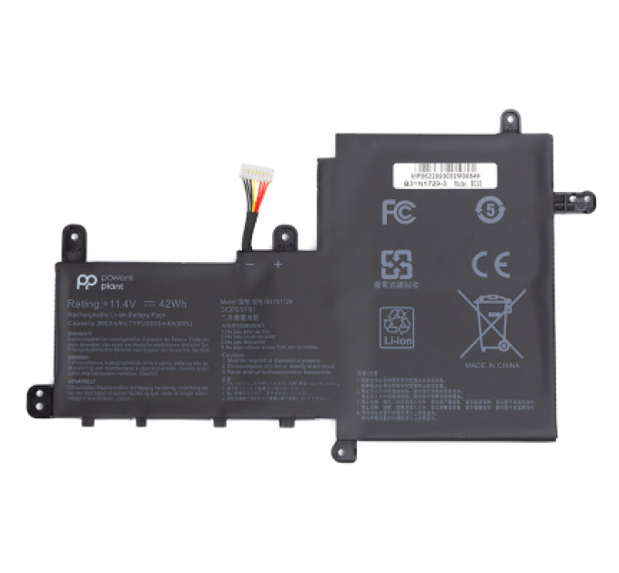 Акумулятор до ноутбука ASUS VivoBook S15 (B31N1729) 11.4V 3553mAh PowerPlant (NB431632)