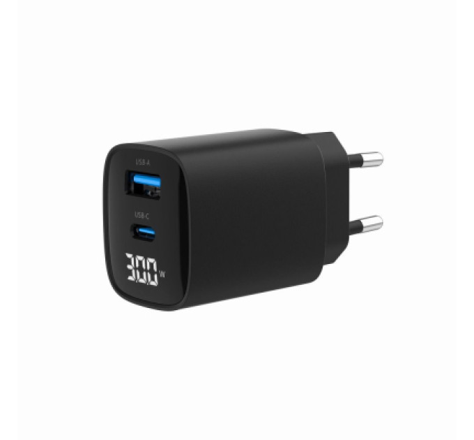 Gembird Мережевий зарядний пристрій Gembird TA-UC-PDQC30LCD-BK-01