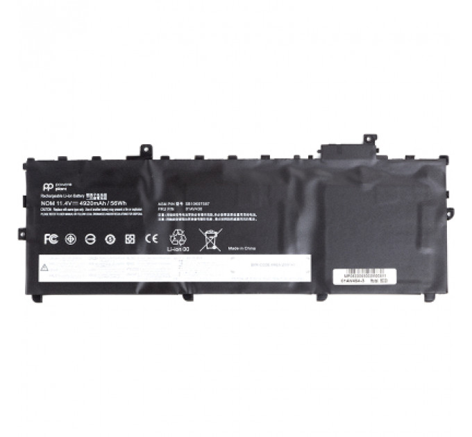 Акумулятор до ноутбука LENOVO ThinkPad X1 Carbon 5th Gen (2017) (01AV494) 11.4V 4920mA PowerPlant (NB481644)