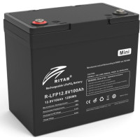 Акумуляторна електрична батарея літієва Ritar R-LFP12.8V100AH-MINI