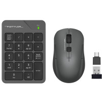 Комплект бездротовий клавіатура цифрова з мишою A4Tech Fstyler FG1600C Air2 (Grey), сірий колір