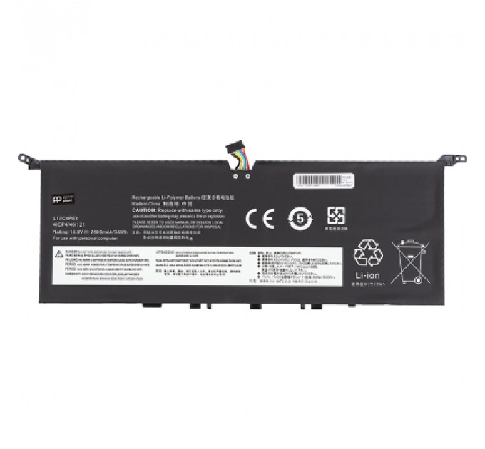 Акумулятор до ноутбука LENOVO Yoga S730-13IWL (L17C4PE1) 14.8V 2600mAh PowerPlant (NB481415)