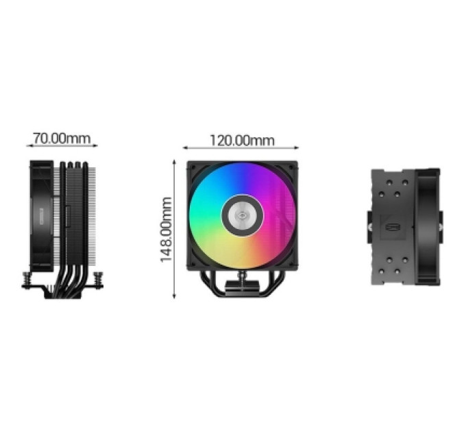 PcCooler Кулер процесорний PCCOOLER RT400 ARGB BK