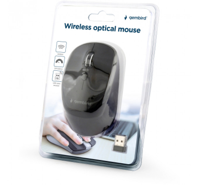 Мишка Gembird MUSW-4B-05 Wireless Black (MUSW-4B-05)