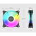 PcCooler Корпусний вентилятор PCCOOLER F3 T120 ARGB BK