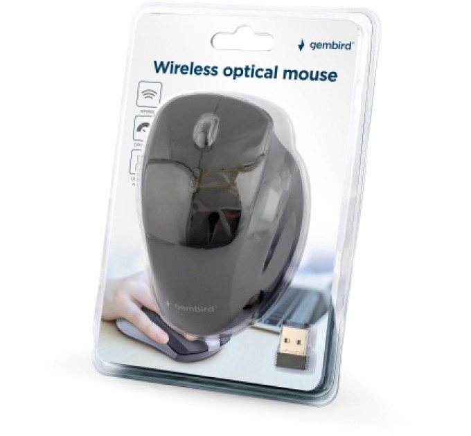 Мишка Gembird MUSW-6B-02 Wireless Black (MUSW-6B-02)