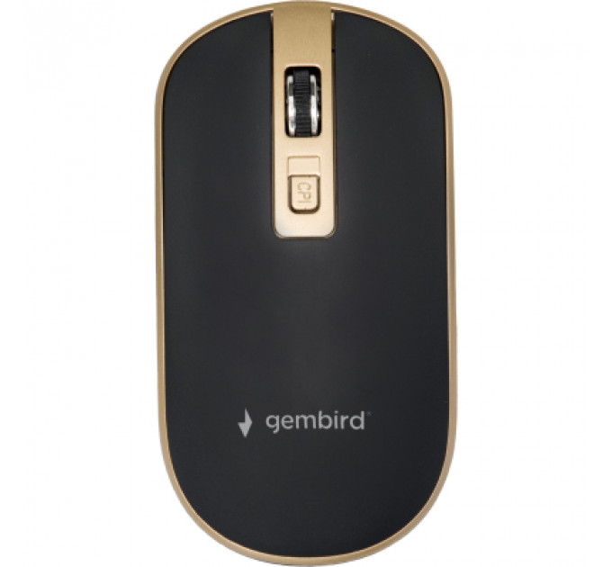 Мишка Gembird MUSW-4B-06-BG Wireless Black-Gold (MUSW-4B-06-BG)