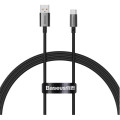 Baseus Дата кабель USB 2.0 AM to USB-C 1.0m Superior Fast Charging 100W cluster black Baseus (P10320102114-00)