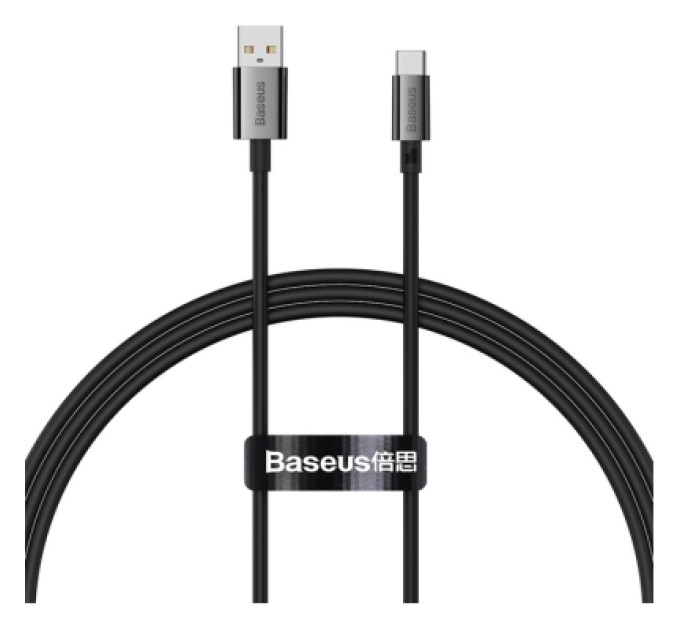 Baseus Дата кабель USB 2.0 AM to USB-C 1.0m Superior Fast Charging 100W cluster black Baseus (P10320102114-00)