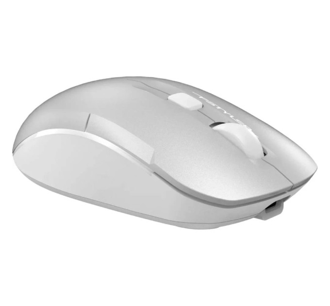 A4Tech Миша бездротова A4Tech Fstyler FB26CS Air2 (Icy White), колір сірий+білий
