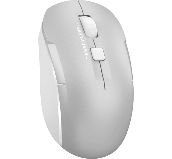 A4Tech Миша бездротова A4Tech Fstyler FB26CS Air2 (Icy White), колір сірий+білий