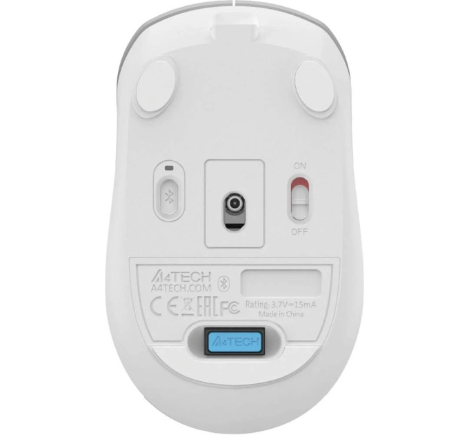 A4Tech Миша бездротова A4Tech Fstyler FB26CS Air2 (Icy White), колір сірий+білий