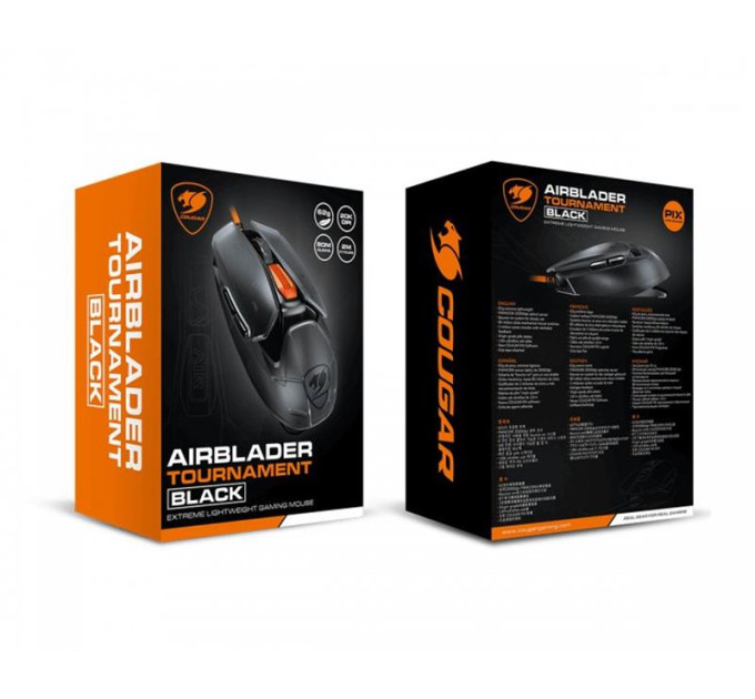 Cougar Миша комп'ютерна ігрова Cougar AirBlader Tournament (Black), USB