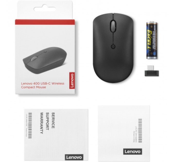 Мишка Lenovo 400 USB-C Wireless Black (GY51D20865)