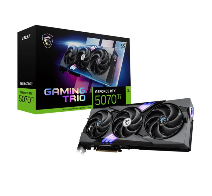 MSI Відеокарта PCIE16 RTX5070TI 16GB RTX5070TI 16G GAM TRIO OC MSI