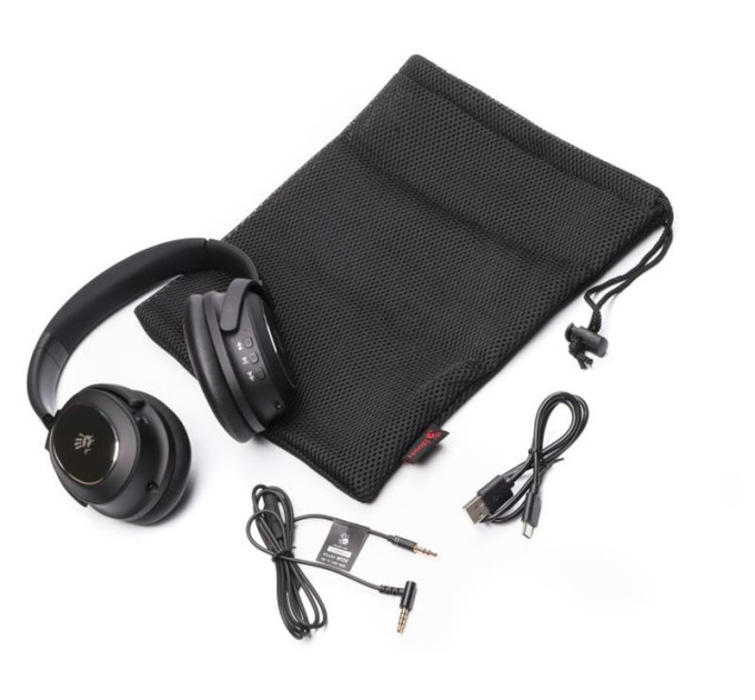 Bloody Гарнітура ігрова Bloody M320 (Black), чорний колір, Bluetooth v5.0 + 3.5 Jack