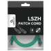 Cablexpert Патч корд Cablexpert PP6A-LSZHCU-G-2M, S/STP, литий, 50u" штекер із фіксатором, 2,0 м, зелений