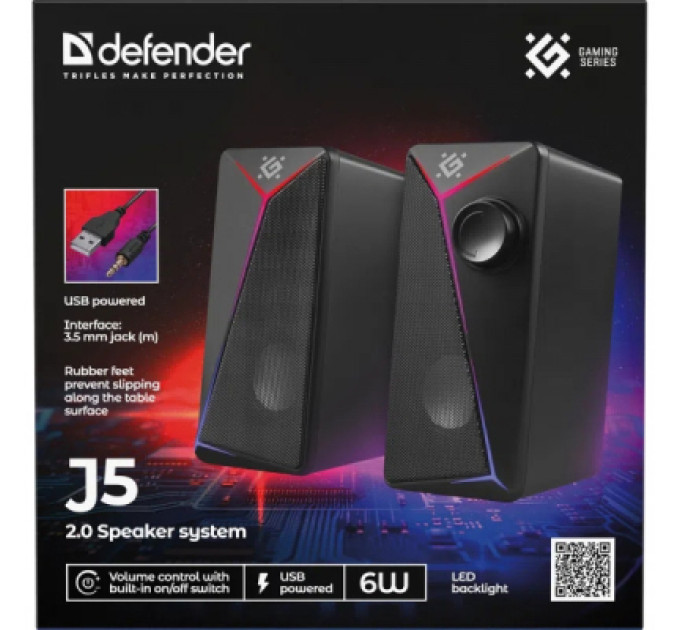 Defender Акустична система Defender J5 Black (65965)