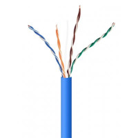 Звита пара,Cablexpert UPC-5004E-SOL-B, CAT5e, одножильна, алюміній під міддю (CCA з AWG24), неекранована, голубий, 305 м