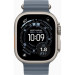 Apple Смарт-годинник Apple Watch Ultra 3 GPS + Cellular 49mm Natural Titanium Case with Anchor Blue Ocean Band (MEWH4QP/A)