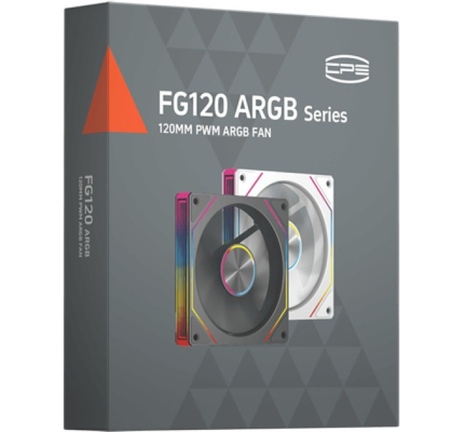 PcCooler Корпусний вентилятор PCCOOLER FG120R ARGB BK, чорний