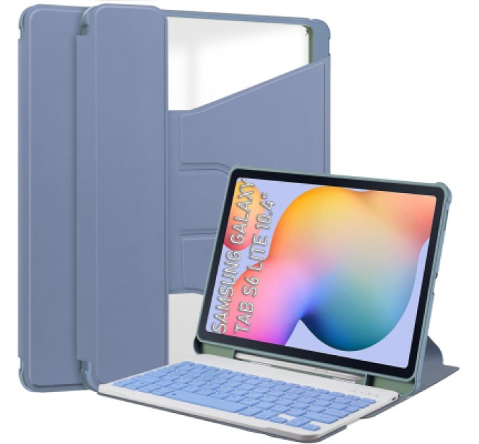 Чохол до планшета BeCover 360° Rotatable + Keyboard Samsung Tab S6 Lite 10.4 P610/P613/P615/P619 Purple (712409)