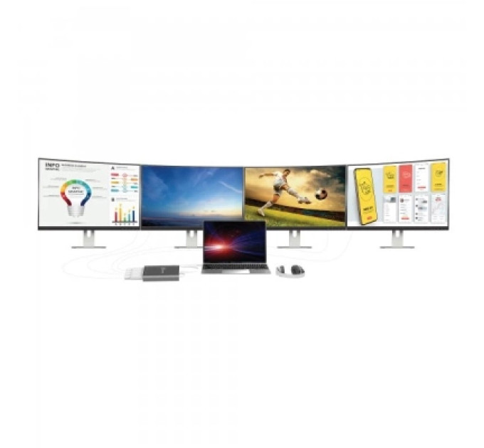 J5create Багатопортовий мультиадаптер J5create JCA366-N USB-C на 4xHDMI