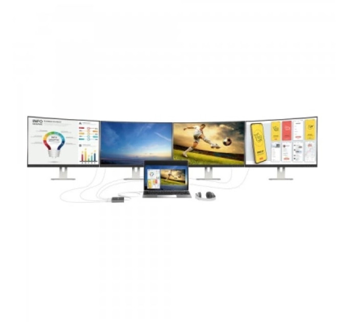 J5create Багатопортовий мультиадаптер J5create JCA366-N USB-C на 4xHDMI