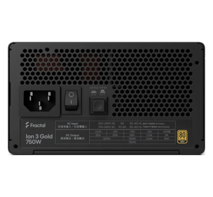 Fractal Design Блок живлення Fractal Design 750W Ion 3 Gold (FD-P-IA3G-750-EU)