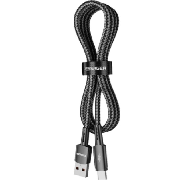 Essager Дата кабель USB 2.0 AM to USB-C 1.0m 120W black Essager (EXC120-CG01-P)