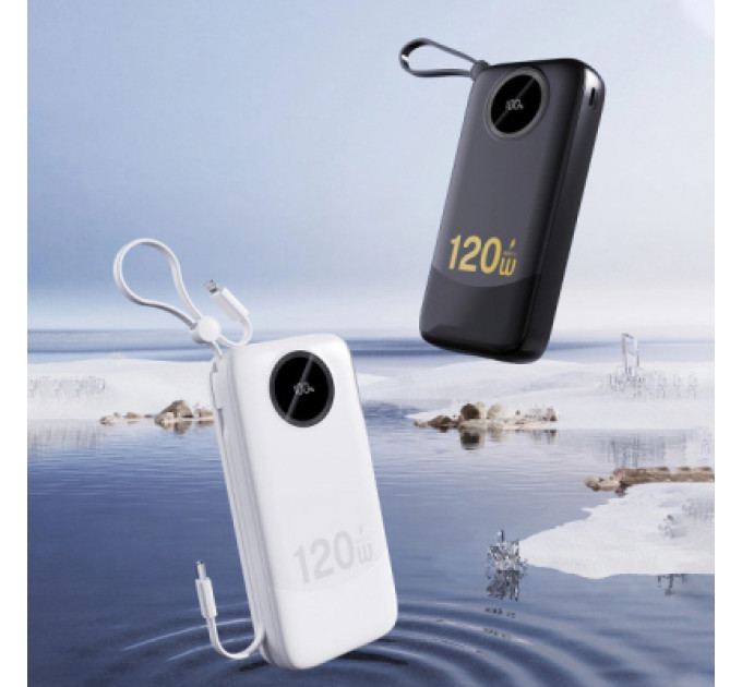 Dudao Батарея універсальна Dudao K13Pro 20000mAh 22,5W PD, QC, with built-in USB-C/Lightning cables (6977196680276)