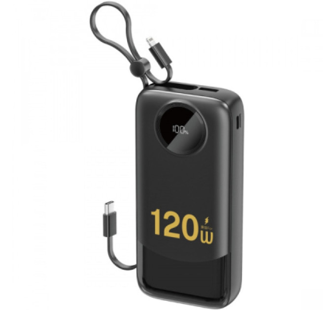 Dudao Батарея універсальна Dudao K13Pro 20000mAh 22,5W PD, QC, with built-in USB-C/Lightning cables (6977196680276)