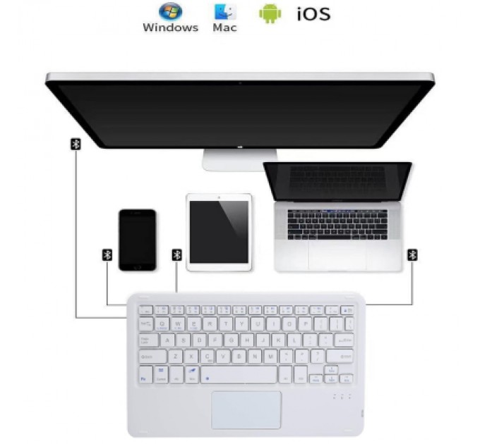 BeCover Чохол до планшета BeCover Keyboard+TouchPad Apple iPad Air (4/5) 2020/2022 10.9" Purple (712374)