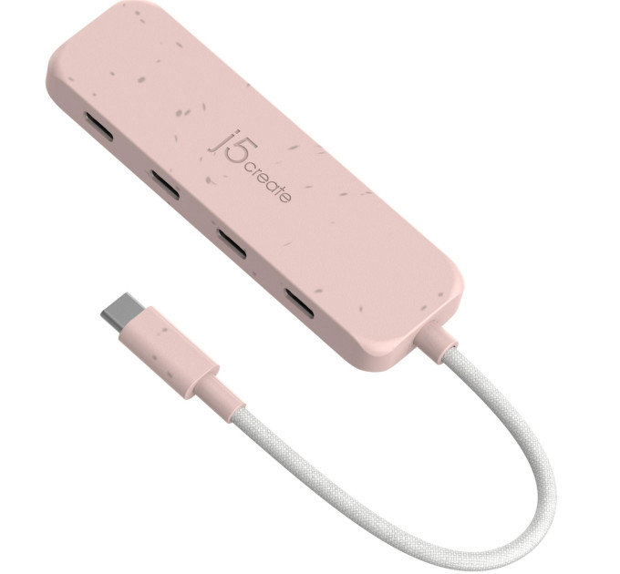 J5create Хаб J5create JCH345ER-N USB-C на 4 USB-С, червоний