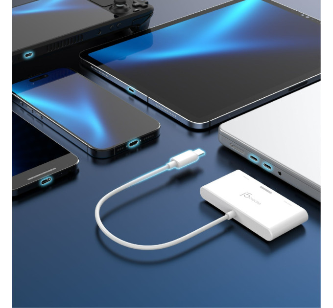 J5create Багатопортовий мультиадаптер J5create JCA399-N, USB Type-C 3-в-1